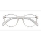 Unisex s round Clear Plastic Prescription eyeglasses - Eyebuydirect s Revolution