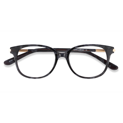 Female s horn Gray Floral Acetate Prescription eyeglasses - Eyebuydirect s Jasmine