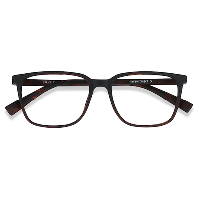 Unisex s rectangle Tortoise Plastic Prescription eyeglasses - Eyebuydirect s Stride