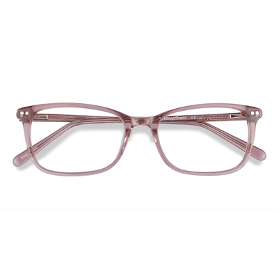 Female s horn Clear Pink Acetate Prescription eyeglasses - Eyebuydirect s Alette
