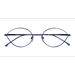 Female s oval Blue Metal Prescription eyeglasses - Eyebuydirect s Aperture