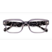 Unisex s rectangle Transparent Gray Acetate Prescription eyeglasses - Eyebuydirect s Vogue Eyewear VO5491