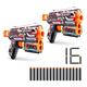 XShot Skins Flux Reckoning 2er Set, 16 Schaumstoffdarts mit Air-Pocket-Technologie