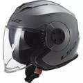 LS2 Rückseite Motorradhelm, Nardo Grau, XXL