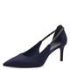 Tamaris Damen Pumps Textil Vegan Stilettoabsatz; DARK BLUE/blau; 35 EU