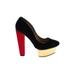 Zara Heels: Black Color Block Shoes - Women's Size 38