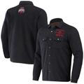 Men's Darius Rucker Collection by Fanatics Heather Charcoal Ohio State Buckeyes Sherpa-Lined Full-Snap Shacket