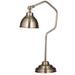 Bassett Landerr 21" Transitional Bent Arm Gold Desk Lamp