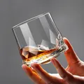 Novel Creative Thick Crystal Whiskey Tumbler Glass Spinning Tops Design Hammer Glasses Of Wine