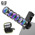 APEXEL Universal 6 in 1 Phone Camera Lens Kit Fish Eye Lens Wide Angle macro Lens CPL/StarND32