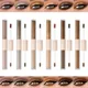 QIBEST Double End Glitter Matte Eye shadow Stick Pencil Eyeshadow Makeup Waterproof Bicolor Shimmer