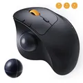 Souris Trackball Bluetooth sans fil ergonomique souris Rollerball aste connexion 3 appareils