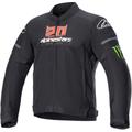 Alpinestars T-SPS Air Monster Motorrad Textiljacke, schwarz-weiss-rot, Größe S