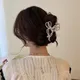 Perle Haar Klaue Set Clip für Frauen Perle Bogen Haarnadeln Metall Haar Zubehör Geometrischen Hohl