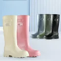 Bottes de pluie hautes imperméables pour femmes chaussures en caoutchouc bottes de pluie de