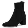 Stiefelette MARCO TOZZI, Damen, Gr. 37, schwarz, Textil, Lederimitat, sexy, Schuhe, mit goldenem Detail an der Laufsohle
