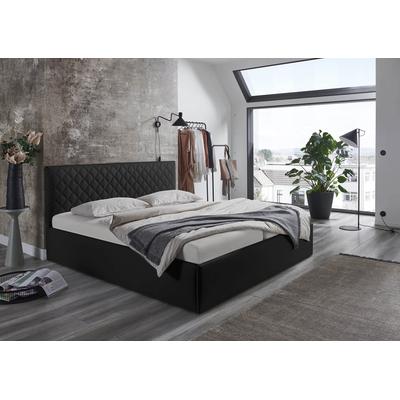 Polsterbett "Danzig", schwarz, L:210cm, Bezug: Kunstleder 100% Polyurethan, Polsterung: Polsterwatte, Material Gestell: gepolsterter Holzwerkstoff, WESTFALIA SCHLAFKOMFORT, Betten, wählweise mit Bettkasten, Härtegrade H2,H3 & H4 wählbar Image