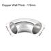 Stainless Steel 304 Pipe Fitting 90 Degree Elbow Butt-Weld 1-1/4"OD 1.5mm T 4pcs - Silver Tone