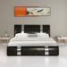 Queen Size Upholstered Faux Leather Platform bed with a Hydraulic Storage System