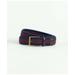 Brooks Brothers Men's Stripe Stretch Casual Belt | Red | Size XL