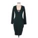 Express Casual Dress - Bodycon: Teal Dresses - Women's Size Medium