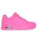 Skechers Women's Uno - Stand on Air Sneaker | Size 6.0 | Hot Pink | Textile/Synthetic
