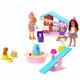 Barbie Chelsea Dog Party Two Dolls with Pets and Play Set with Accessories, Toy +3 Years (Mattel HJY88)