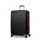 CALDARIUS Suitcase Large Size | Hardshell Luggage | 4 Large Dual Spinner Wheels | 3 Digit Combination Lock | Telescopic Handle Trolley Large Suitcase | Large 28" Hold- Check in Luggage (Black)