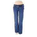 Hudson Jeans Jeans - Low Rise Straight Leg Denim: Blue Bottoms - Women's Size 26 - Medium Wash