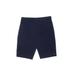 Croft & Barrow Shorts: Blue Print Mid-Length Bottoms - Women's Size 8 - Dark Wash