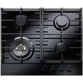 Rangemaster ECL60HPNGFBL/BL 121900 Eclipse 60CM 4 Burner Gas Hob Black Glass