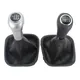 Car-Stying 6 Speed Car Stick Gear Shift Knob With Leather Boot For Mercedes Benz W204 C180 C200 C220