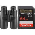 ESCHENBACH OPTIK 10x50 Arena D+ wetterfestes Fernglas & SanDisk Extreme PRO SDXC UHS-I Speicherkarte 64 GB