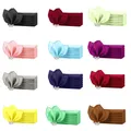 20PCS 51x51cm Soft Hemstitched Square Napkin Satin for Banquet Party Wedding Home Table Cloth