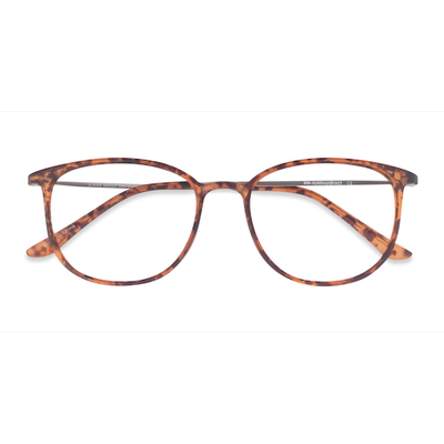 Unisex s square Matte Tortoise Plastic, Metal Prescription eyeglasses - Eyebuydirect s Strike