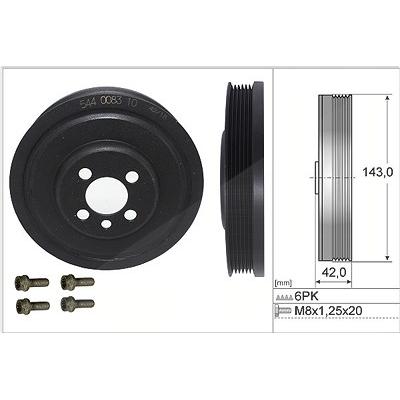 Schaeffler Ina Riemenscheibensatz, Kurbelwelle [Hersteller-Nr. 544008320] für Audi, Cupra, Ford, Mitsubishi, Seat, Skoda, VW Image