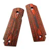 2 stück 1911 Griffe Natürliche rote holz Griff Griffe Patch Custom Griffe CNC Griff Griffe
