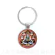 Neue Mode Glas Zeit Gem Keychain 25mm Ganesha Buddha Elefanten Anhänger DIY Männer Schmuck Auto