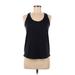 Balance Collection Active Tank Top: Blue Activewear - Women's Size Medium