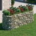 vidaXL Gabion Raised Bed Galvanized Iron 47.2"x19.7"x19.7"