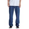 Straight-Jeans DC SHOES "Worker", Herren, Gr. 30(S) / Länge 32(M), Länge 34, blau (indigo schwarz), 80% Baumwolle, 20% Baumwolle, Jeans