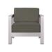Aviara Outdoor Aluminum Club Chair with Cushions by Christopher Knight Home