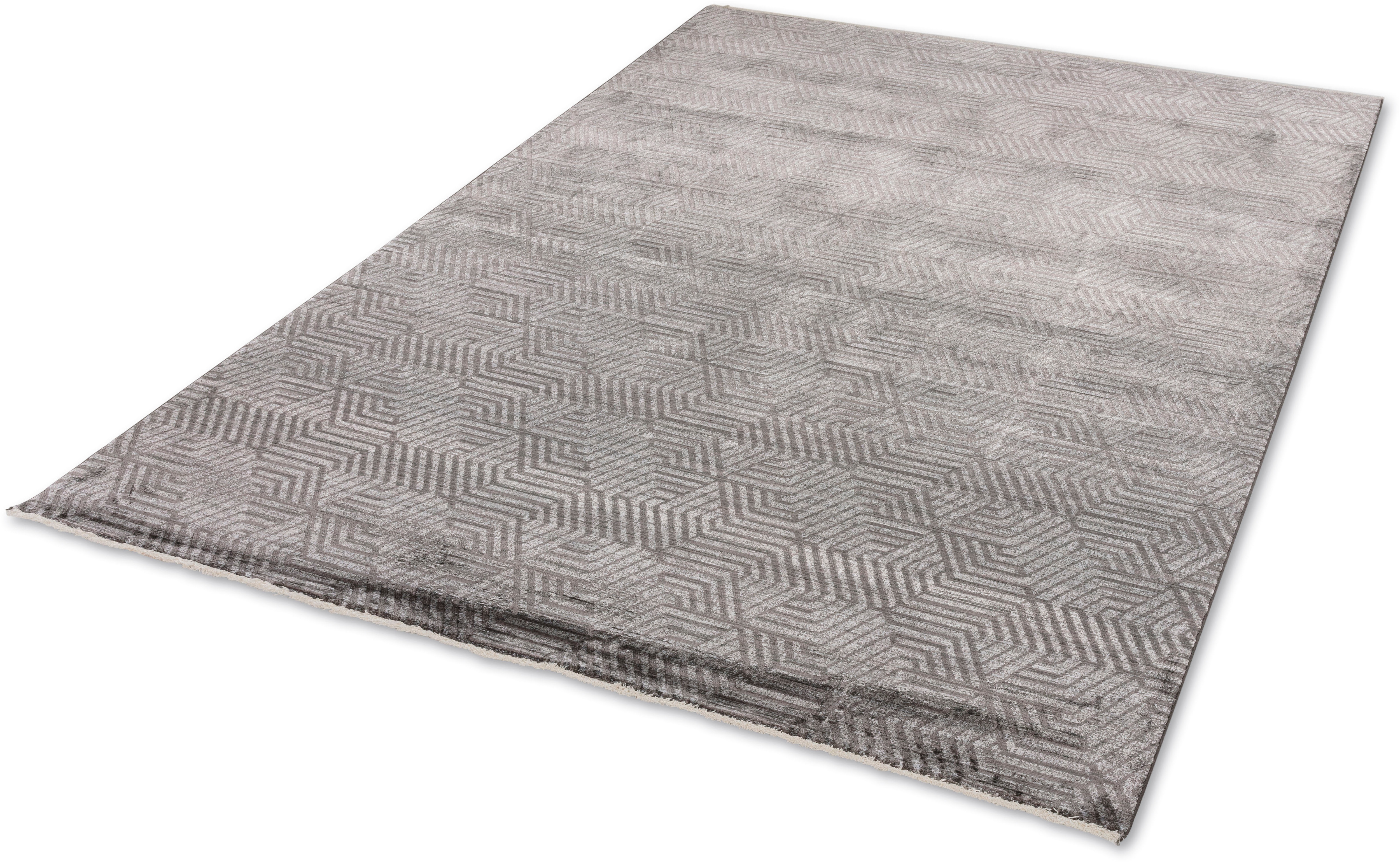 Teppich ASTRA "Scala 6621 232", grau, B:200cm H:7mm L:290cm, Viskose, Teppiche, eleganter seidiger Flor, Viskoseteppich, Orient Optik Image