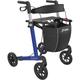 Mobilex Leopard Rollator, Softräder, Sitzhöhe 62 Cm (Farbe: Blau)