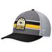 Men's Top of the World Gray/Black Iowa Hawkeyes Aurora Trucker Adjustable Hat