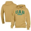 Men's Comfort Wash Gold UAB Blazers Lightweight Fleece Pullover Hoodie