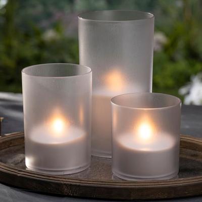 Hadley Small LED Flameless Candle White, Small, White