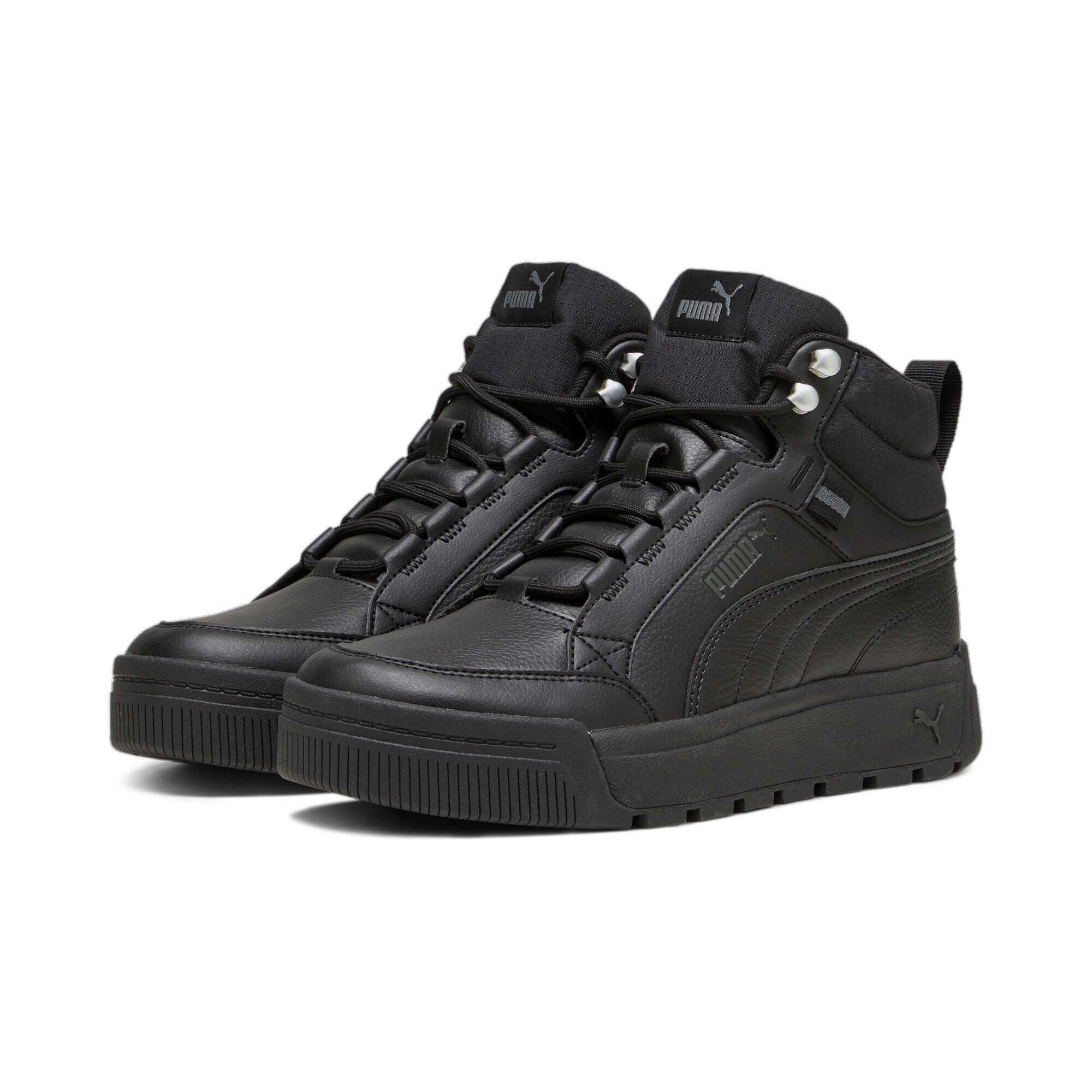 Sneaker PUMA "Tarrenz SB III Stiefel Erwachsene", Gr. 44, schwarz (schwarz shadow gray silber), Obermaterial: Textil, Synthetik; Futter: Textil; Innensohle: Textil; Laufsohle: Gummi, Schuhe