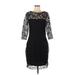 Jennifer Lopez Cocktail Dress: Black Dresses - Women's Size 8