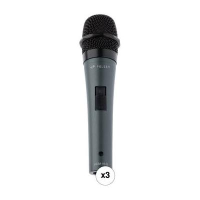 Polsen HDM-16-S Handheld Dynamic Performance Microphone (3-Pack) HDM-16-S